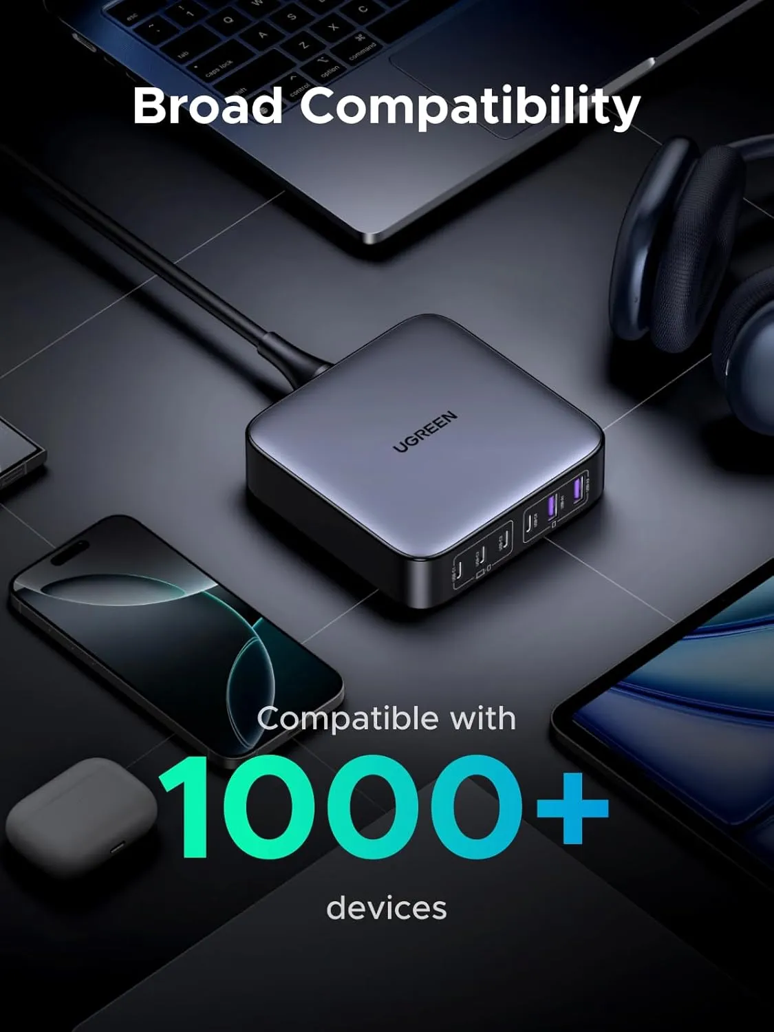 Ugreen Cd271 Nexode 200W 6-Port Gan Desktop Fast Charger overview 6