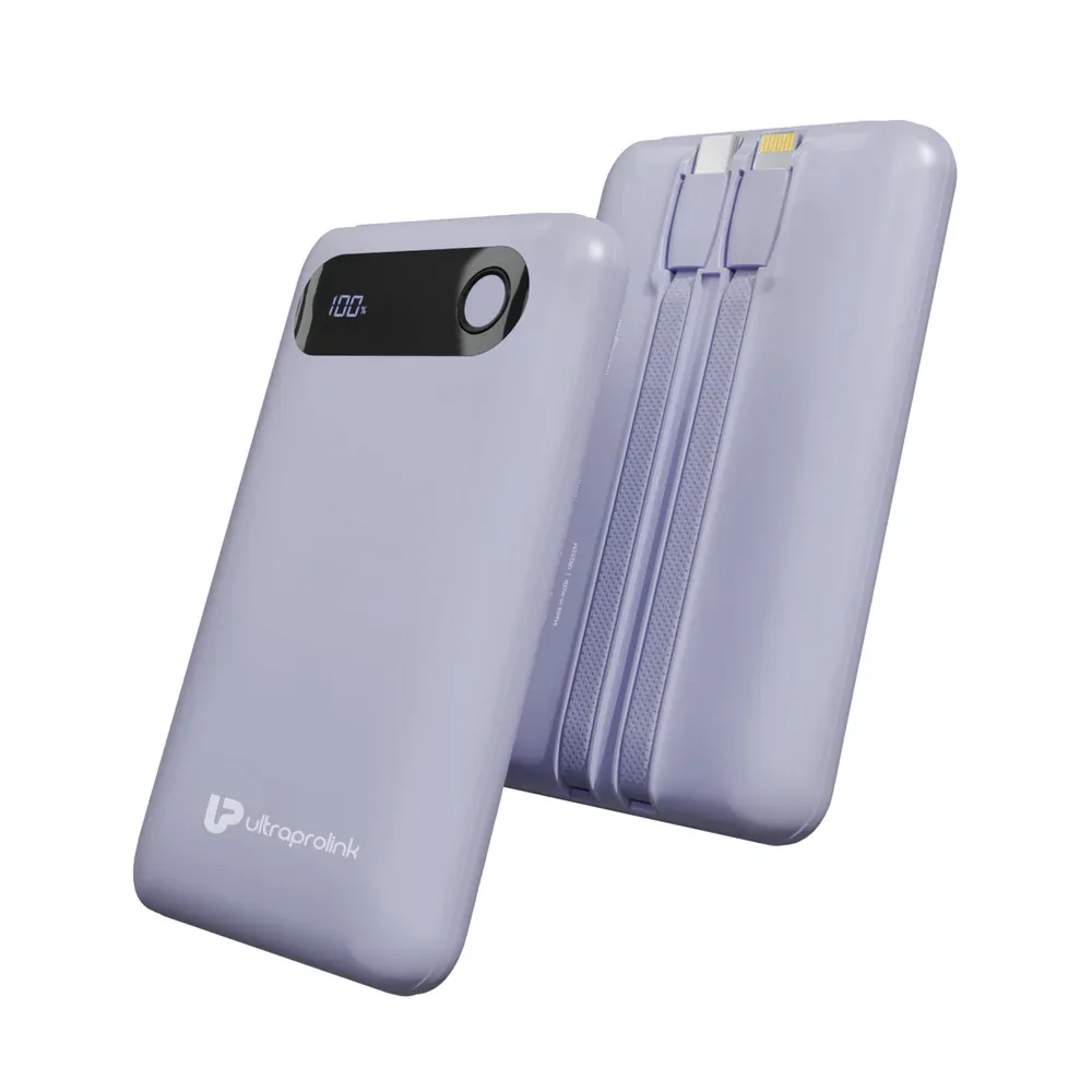 Ultra Prolink Ultra-Slim & Compact Power Bank (Purple)