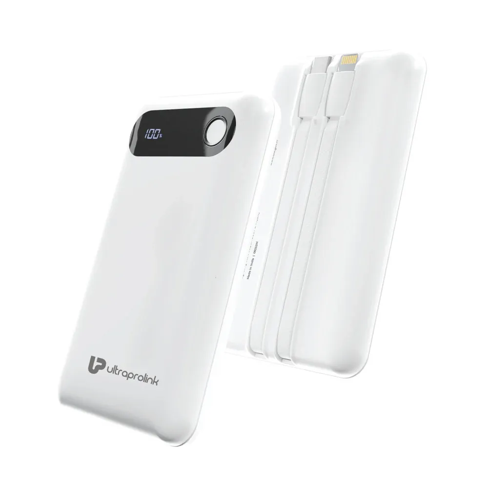 Ultra Prolink Ultra-Slim & Compact Power Bank (white)