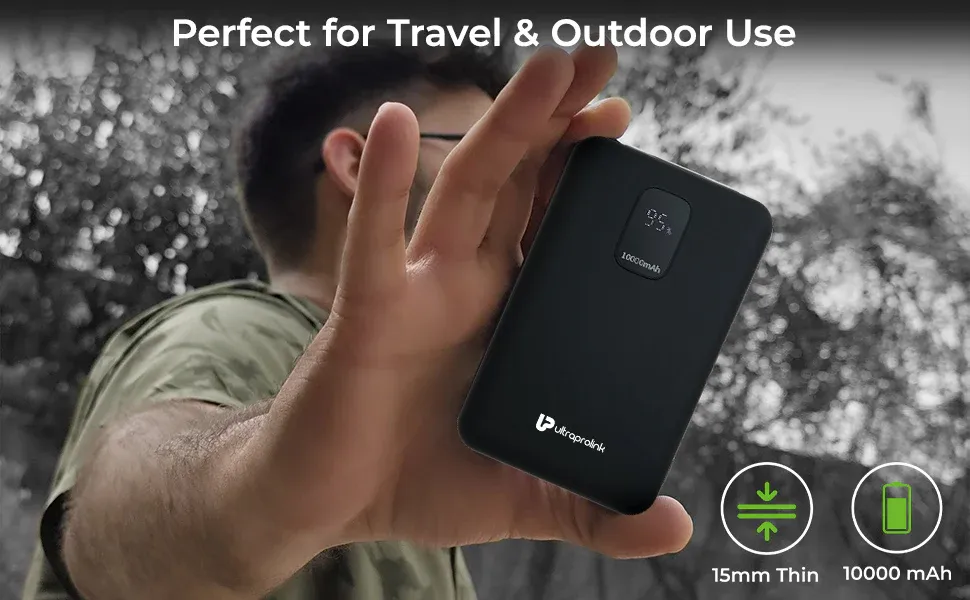UltraProlink 10,000mAh 22.5W Juice-Up Slim 10K Power Bank UM1117BLK overview 2