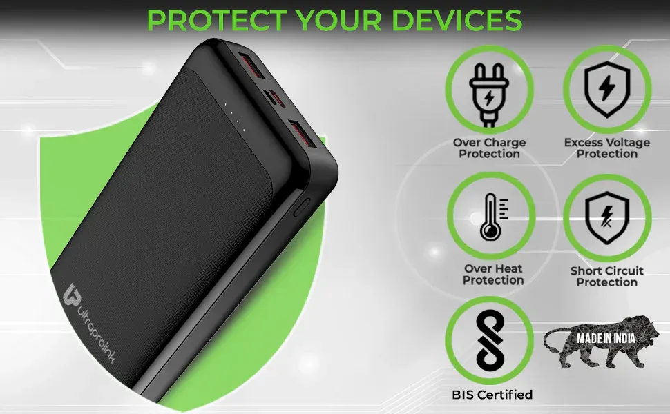 UltraProlink 20000mAh Slim 22.5W QC - PD - PPS Power Bank|Juice - Up Pronto+ UM1116BLK overview 3