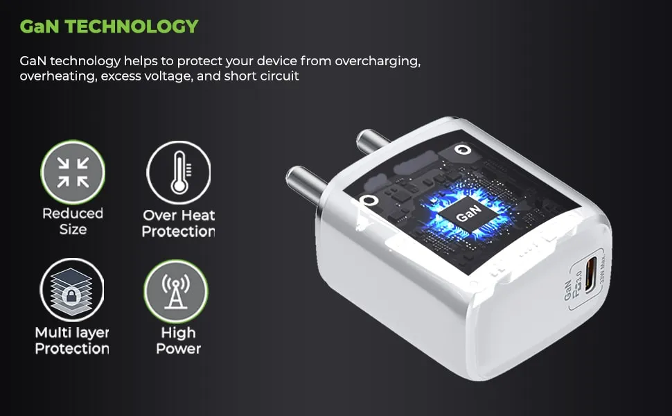 UltraProlink Boost PD33 33W Power Delivery GaN charger with Type C port UM1102W overview 3