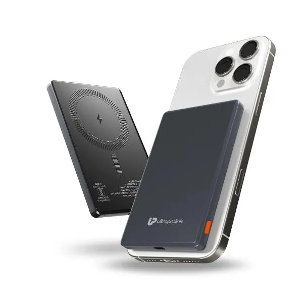 UltraProlink Juice-Up Mag 4 Wireless Magnetic Power Bank (5,000mAh) UM1125GRY
