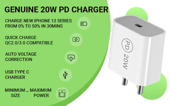 UltraProlink UM1005 Boost PD20W Power Delivery Fast Wall Charger overview 2