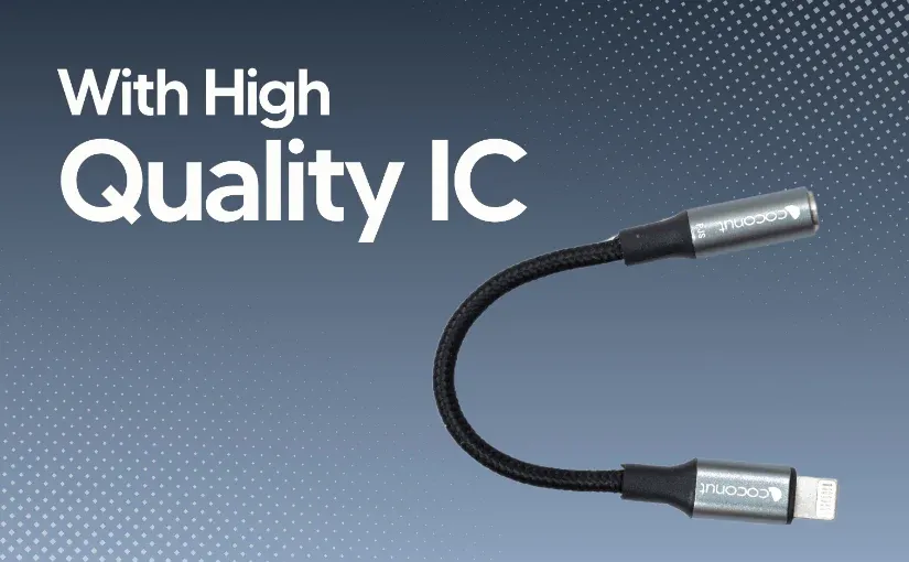 coconut AC02 Lightning to 3.5mm AUX Adapter Connector, High Quality Audio, 6 Months Warranty Lightning to Jack, iPhone, Audio overview 5