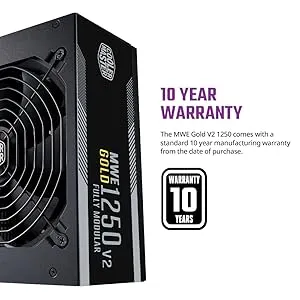 Cooler Master MWE 1250 V2 ATX3.0 1250 Watt 80 Plus Gold SMPS overview 6