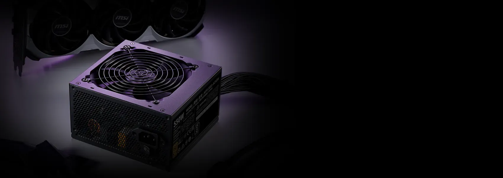 Cooler Master MWE 550 V3 ATX 3.1 230V 80 Plus Bronze SMPS overview 1