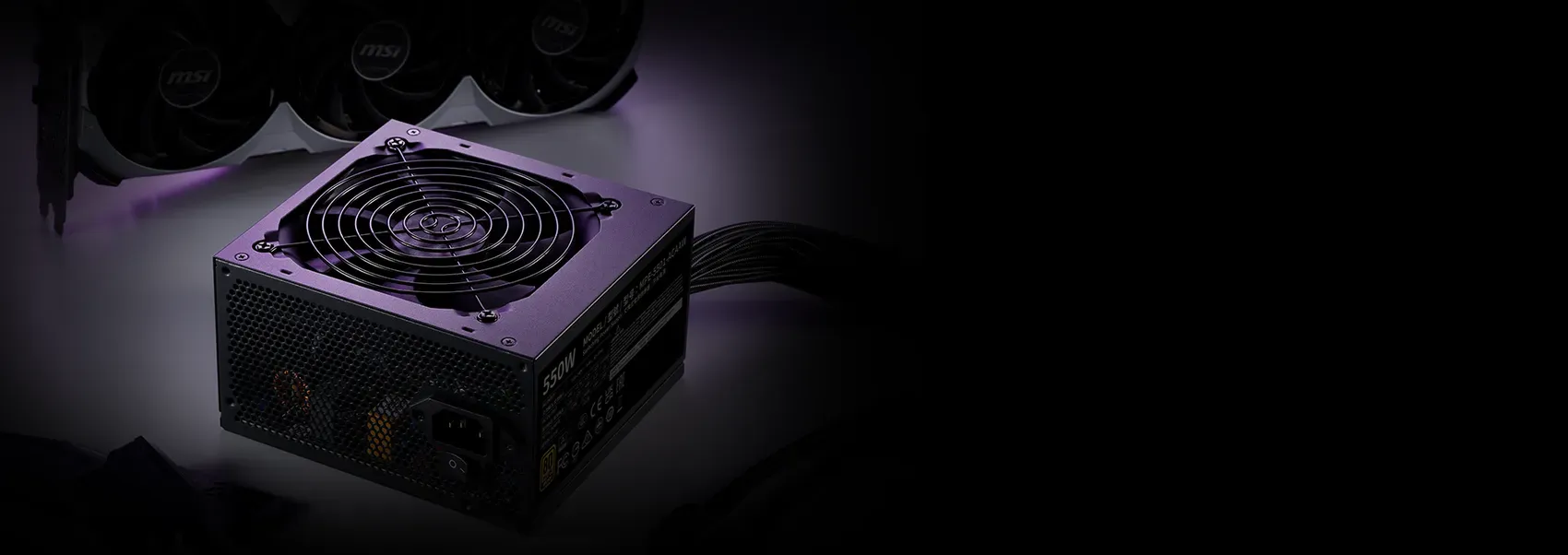 Cooler Master MWE Bronze 550 Watt V3 Power Supply overview 1