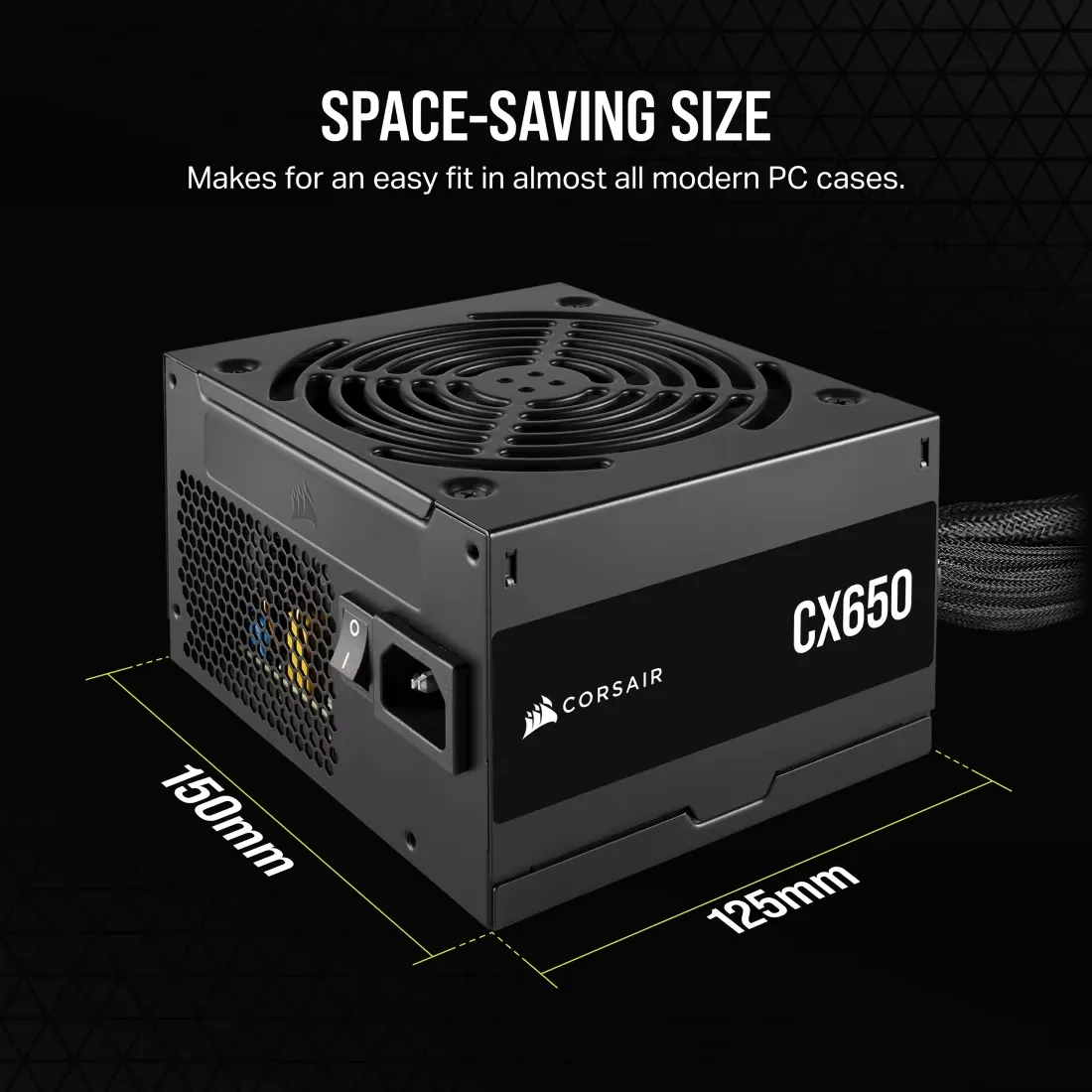 Corsair CX650 650 Watt 80 Plus Bronze SMPS overview 4