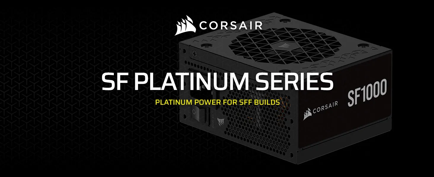 Corsair SF1000 80 PLUS Platinum Fully Modular 1000W SFX Power Supply (Black) overview 1