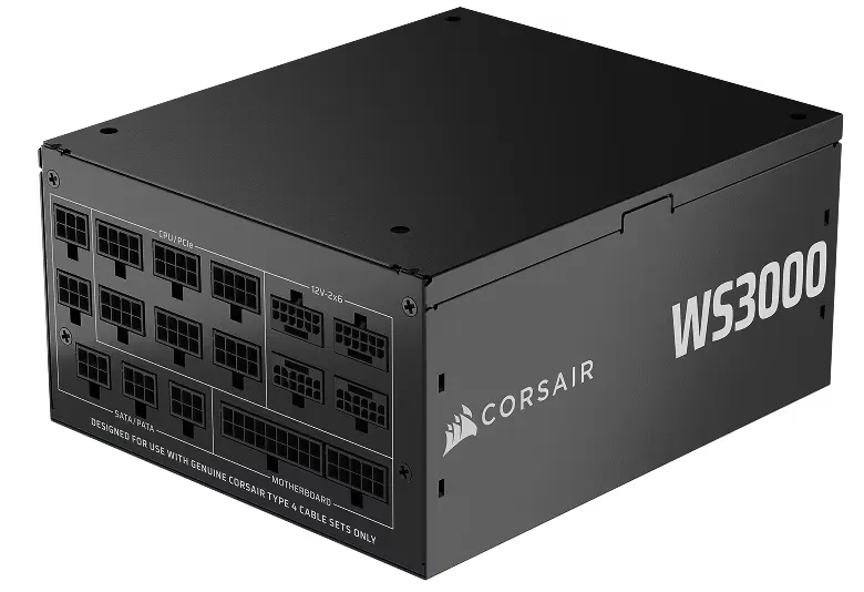 Corsair WS3000 3000W ATX 3.1 Fully Modular 80 Plus Platinum Workstation Power Supply overview 1