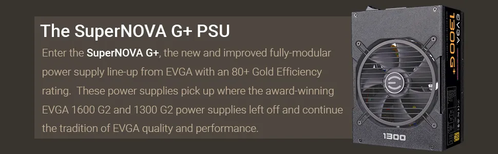EVGA Supernova 1300G+ 80+ Gold 1300W ATX 2.0 Fully Modular Power Supply overview 2