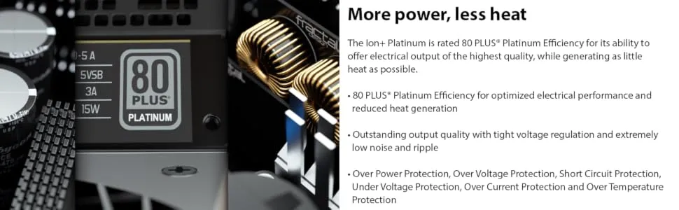 Fractal Design Ion+ 560 Watt 80 Plus Platinum SMPS overview 5