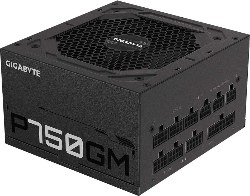 Gigabyte P750GM 80 Plus Gold SMPS MODULAR overview 2
