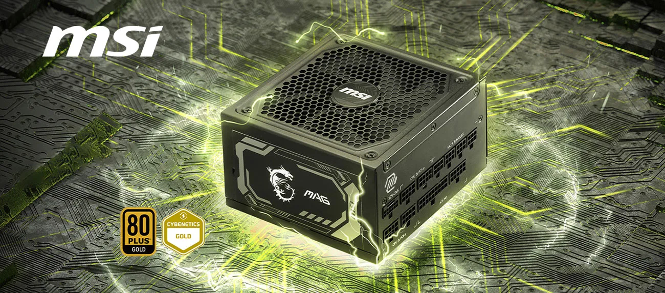 MSI MAG A1000GL 1000 Watt PCIe5 80 PLUS Gold Modular Power Supply overview 1