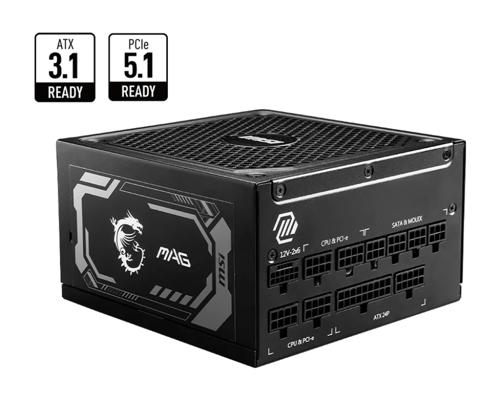 MSI MAG A1250GL PCIE5 1250W 80 PLUS Gold Modular Power Supply overview 1