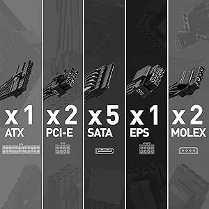 MSI MAG A650BN 650 Watt 80 Plus Bronze Power Supply overview 6