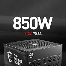 MSI Mag A850GL PCIE5.1 ATX 3.1 Gold Fully Modular SMPS overview 10