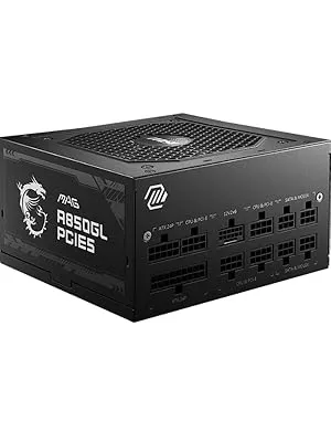 MSI Mag A850GL PCIE5.1 ATX 3.1 Gold Fully Modular SMPS overview 2