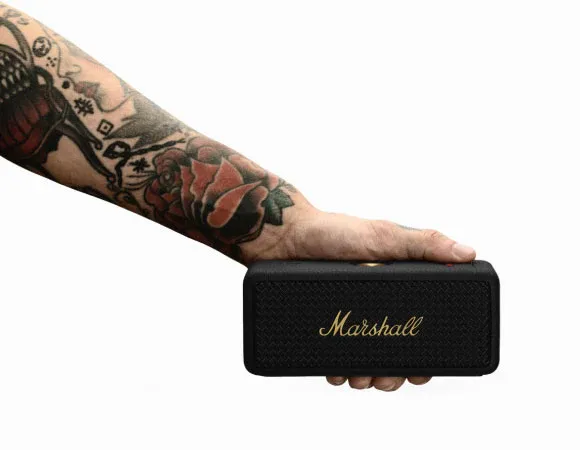 Marshall Emberton II Wireless Bluetooth Portable Speaker Black &amp; Brass overview 2