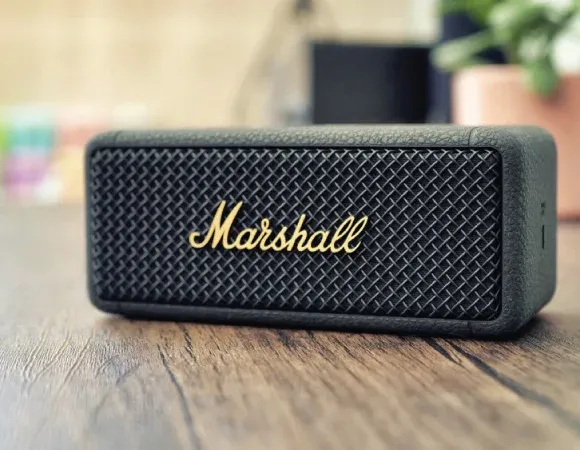 Marshall Emberton II Wireless Bluetooth Portable Speaker Black &amp; Brass overview 3