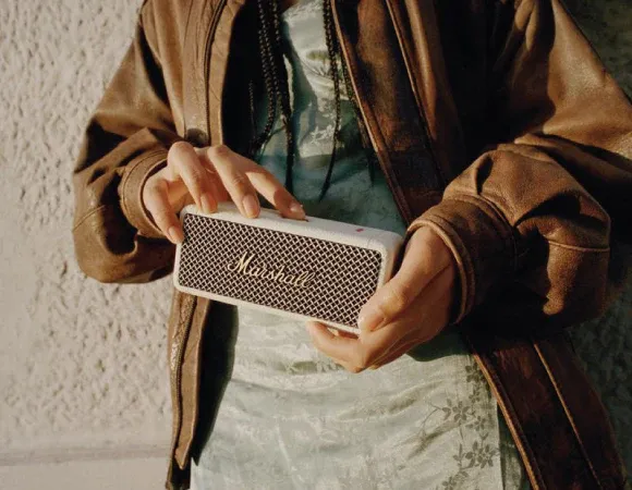 Marshall Emberton II Wireless Bluetooth Portable Speaker Black &amp; Brass overview 4