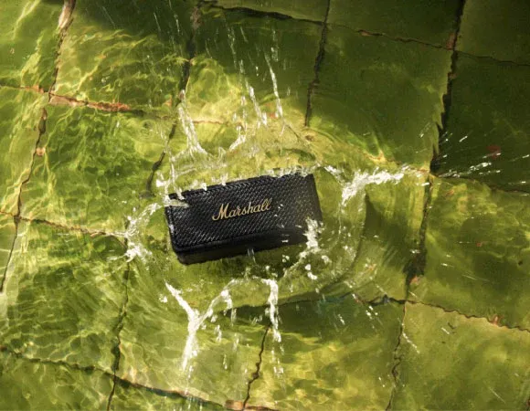 Marshall Emberton II Wireless Bluetooth Portable Speaker Black &amp; Brass overview 6