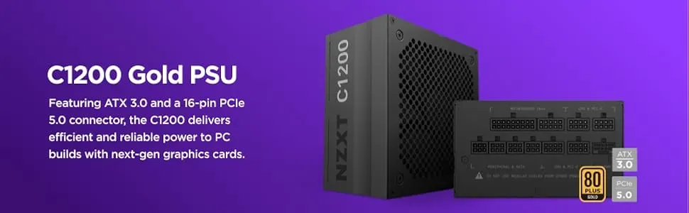 NZXT C1200 ATX 3.0 - 1200 Watt 80 Plus Gold Fully Modular SMPS overview 1