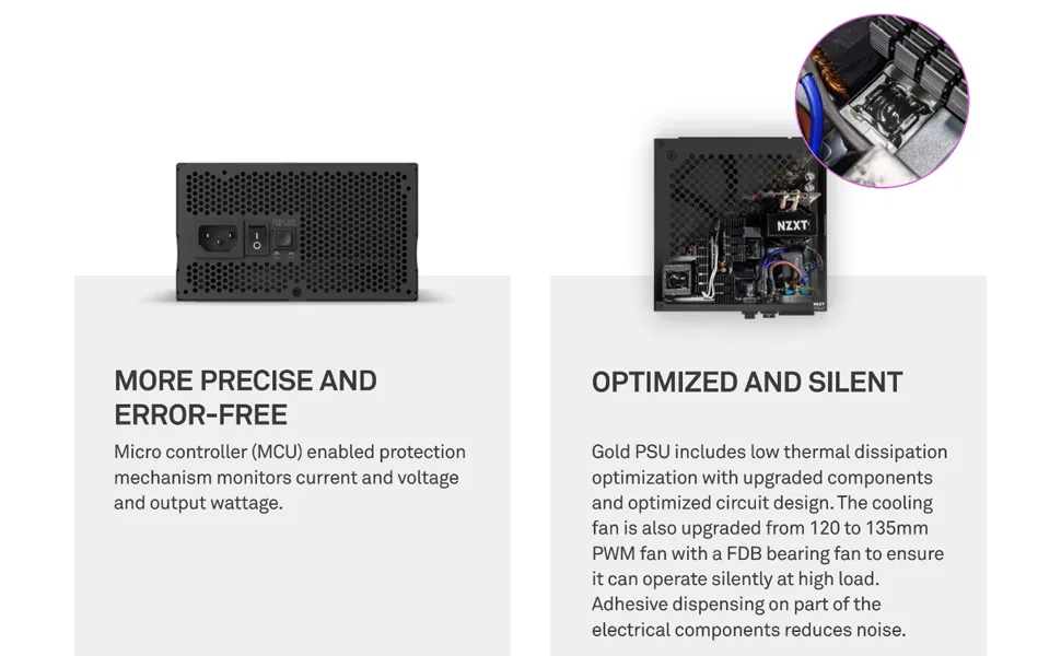 Nzxt C1000 1000 Watt 80 Plus Gold SMPS overview 5