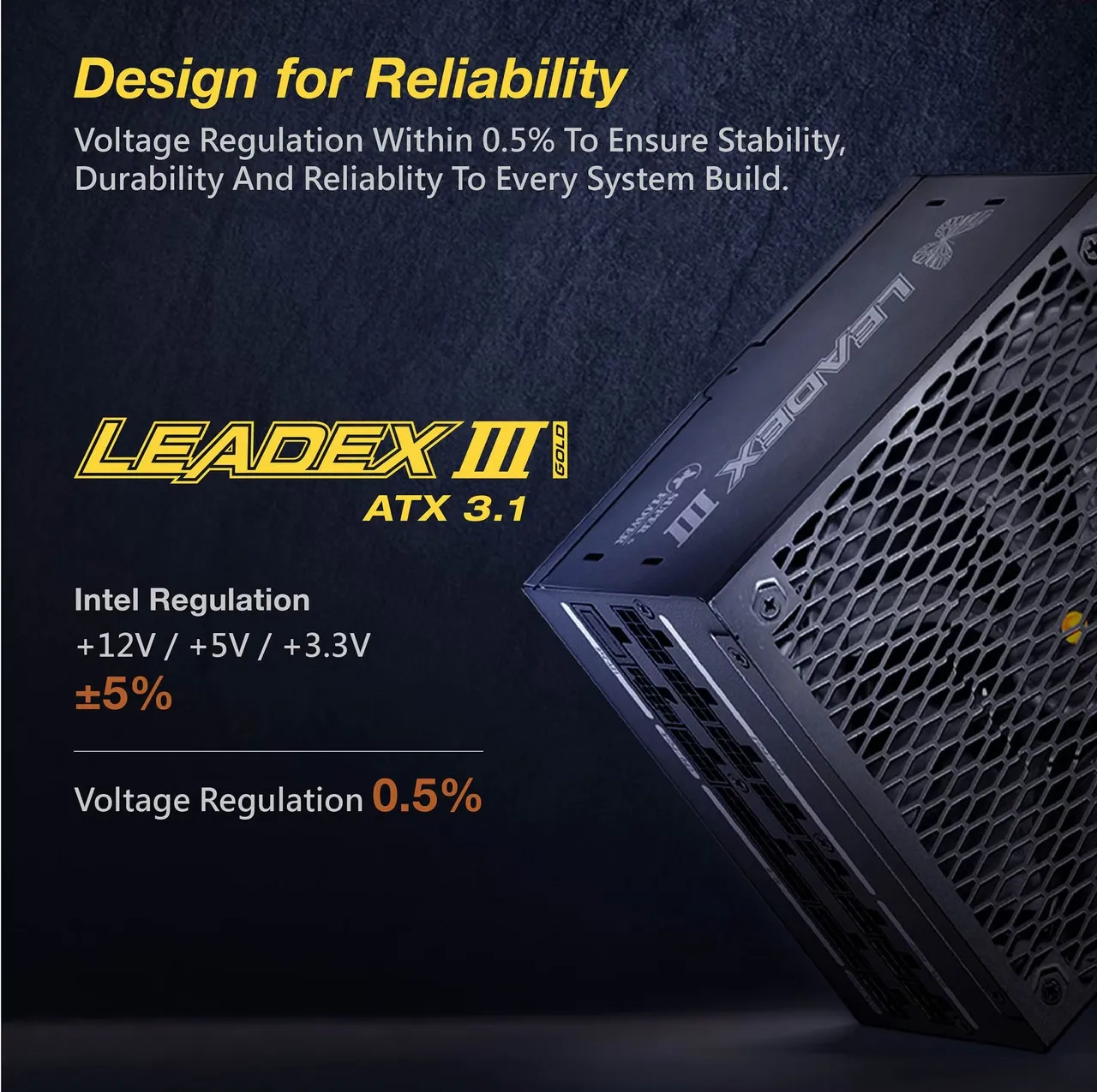 Super Flower Leadex III Gold UP ATX 3.1 850 Watts Power Supply overview 8