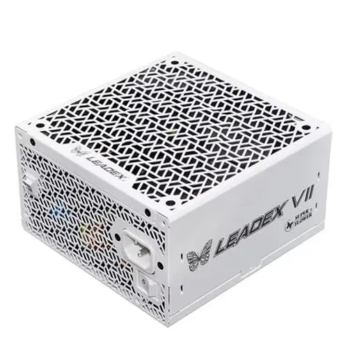 Super Flower Leadex VII XP 1000W 80+ Platinum, Cybenetics Platinum, Full Modular, ATX 3.1, W/12V-2 * 6 Cable (2x8pin - 16pin Native Cables), Power Supply, FDB Fan, SF-1000F14XP, White
