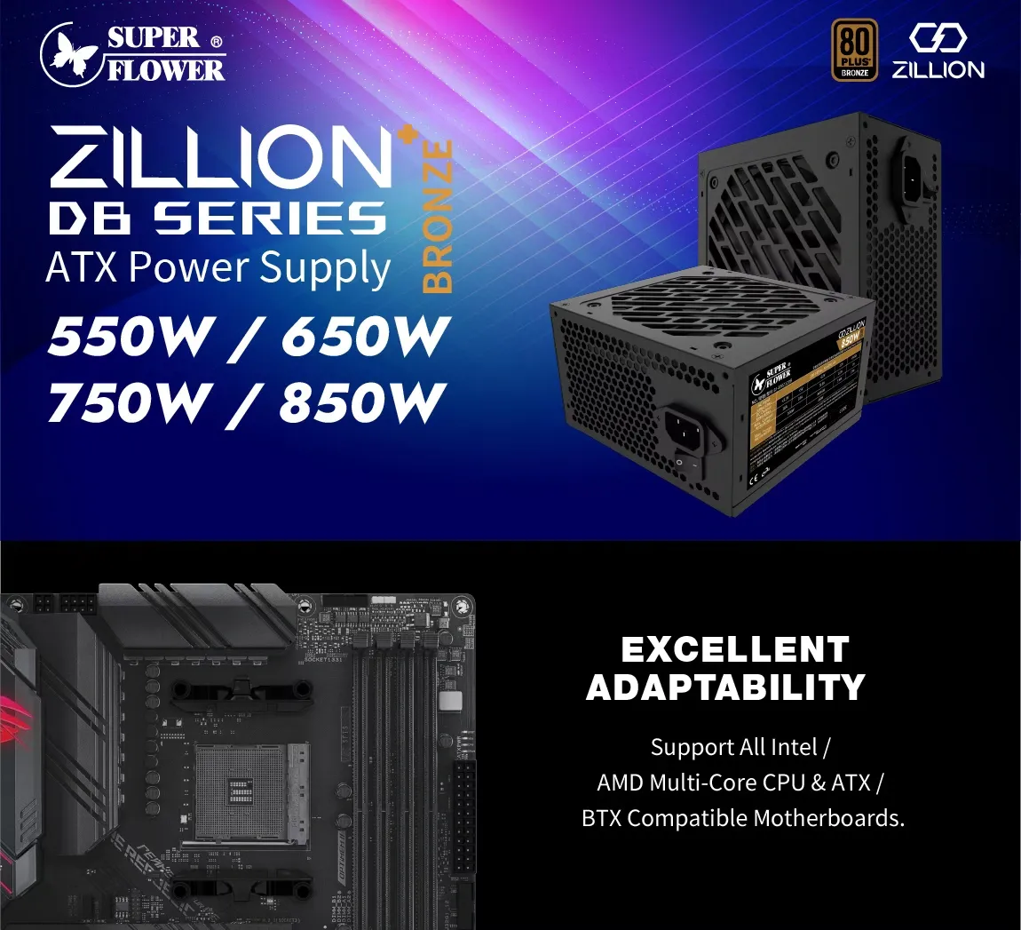 Super Flower Zillion DB 550W Bronze Smps overview 1