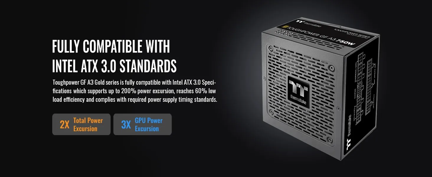 Thermaltake Toughpower GF A3 750W 80+ Gold PCIe Gen5 ATX 3.0 Fully Modular PSU overview 3