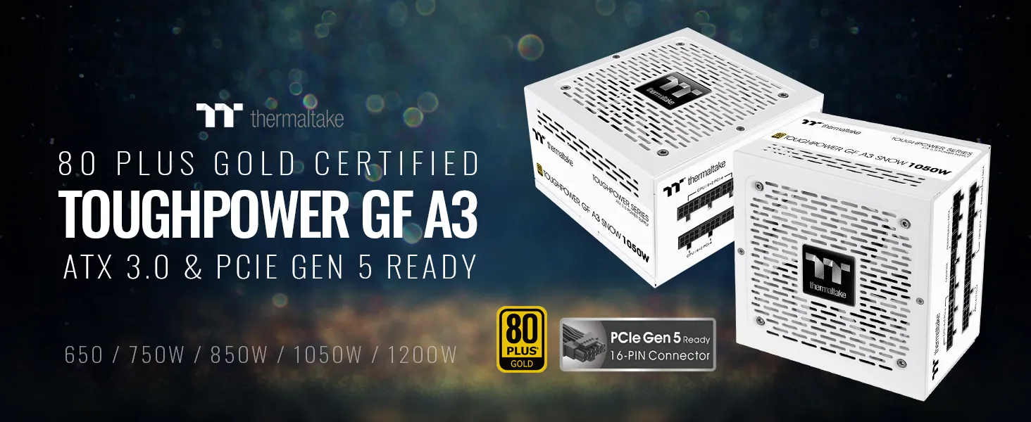 Thermaltake Toughpower GF A3 Snow 1050W 80 PLUS Gold Power Supply overview 1