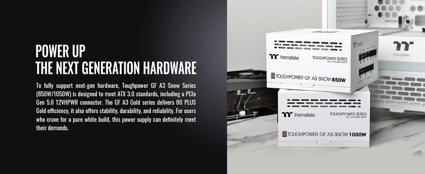 Thermaltake Toughpower GF A3 Snow 1050W 80 PLUS Gold Power Supply overview 3