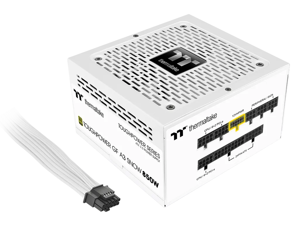 Thermaltake Toughpower GF A3 Snow Edition 850W 80 Plus Gold Full Modular ATX 3.0 Power Supply overview 4