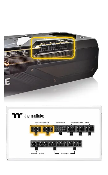Thermaltake Toughpower GF A3 Snow Edition 850W 80 Plus Gold Full Modular ATX 3.0 Power Supply overview 7