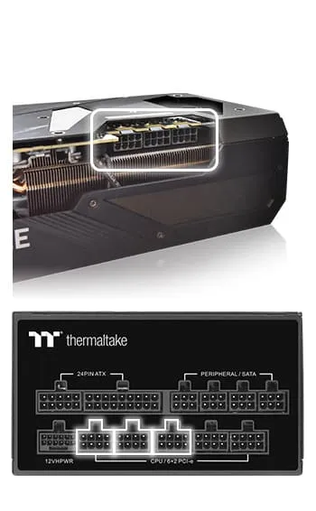 Thermaltake Toughpower GF3 A3 1050 Watt 80 Plus Gold ATX 3.0 SMPS overview 6