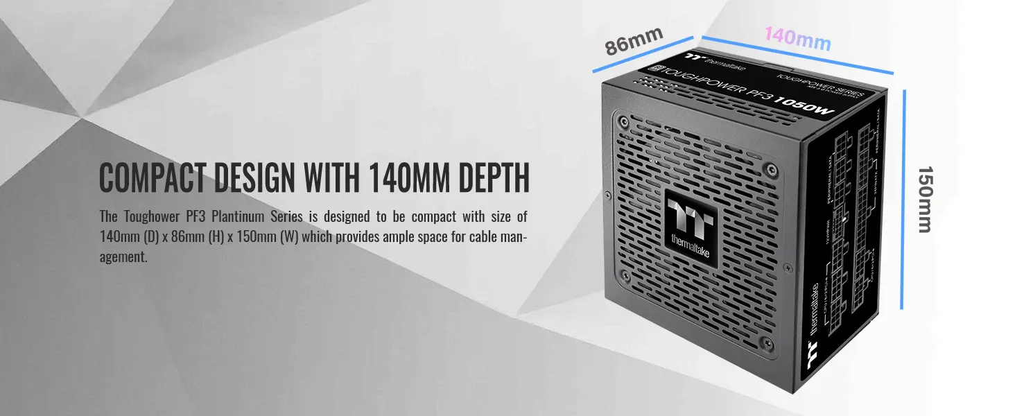 Thermaltake Toughpower PF3 1050W 80 PLUS Platinum Power Supply overview 26