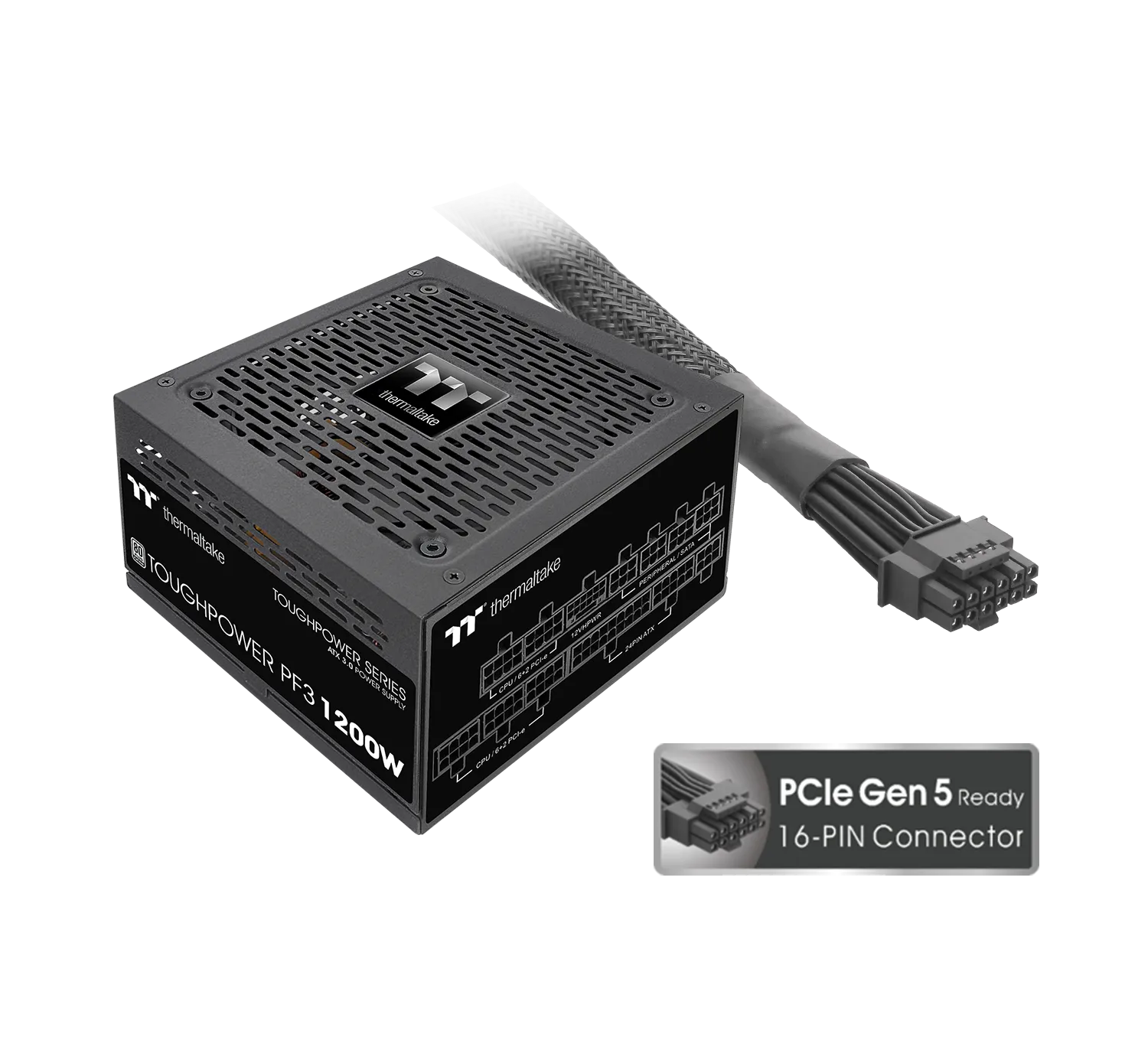 Thermaltake Toughpower PF3 1200W 80 Plus Platinum Fully Modular ATX 3.0 Power Supply overview 3