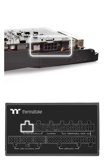Thermaltake Toughpower PF3 1200W 80 Plus Platinum Fully Modular ATX 3.0 Power Supply overview 4