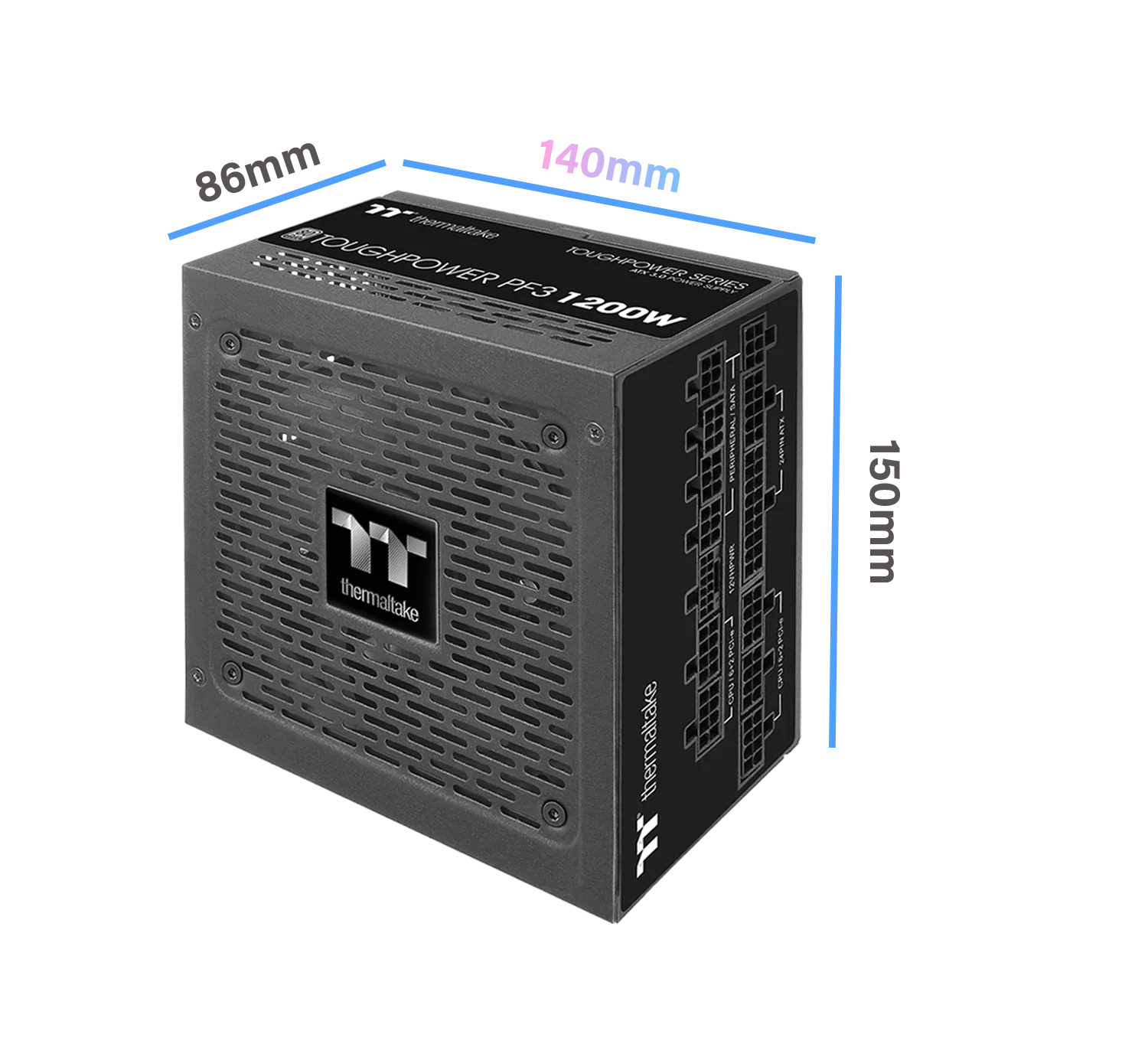 Thermaltake Toughpower PF3 1200W 80 Plus Platinum Fully Modular ATX 3.0 Power Supply overview 5