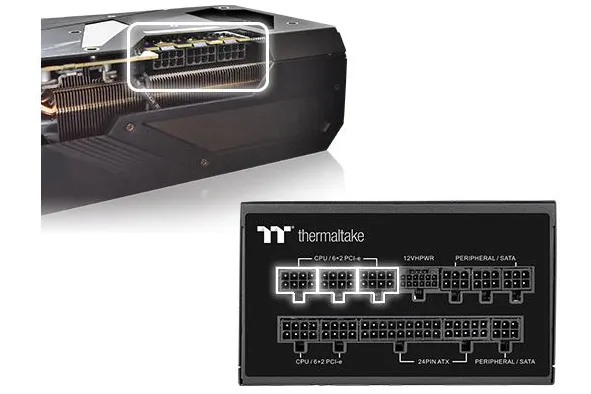 Thermaltake Toughpower PF3 ATX 3.0 850W 80 Plus Platinum Full Modular Power Supply overview 2