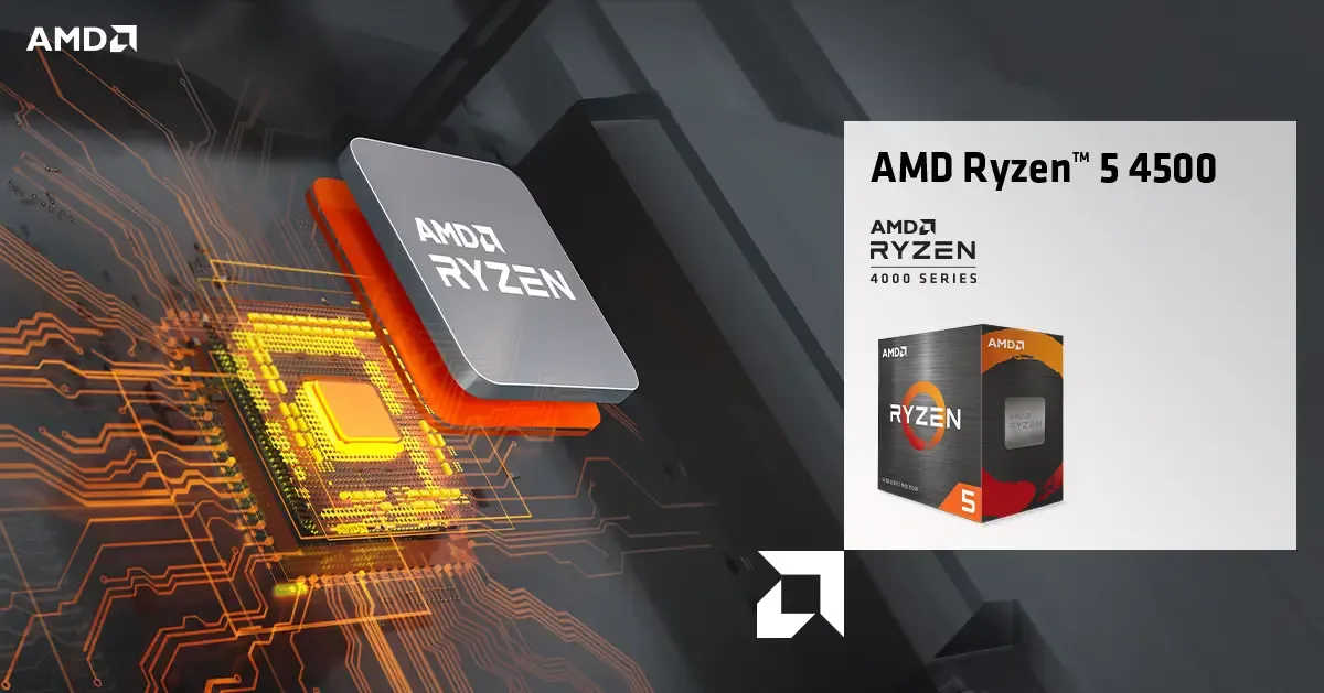 AMD Ryzen 5 4500 AM4 Desktop Processor (4.1 GHz / 6 Cores / 12 Threads) overview 1