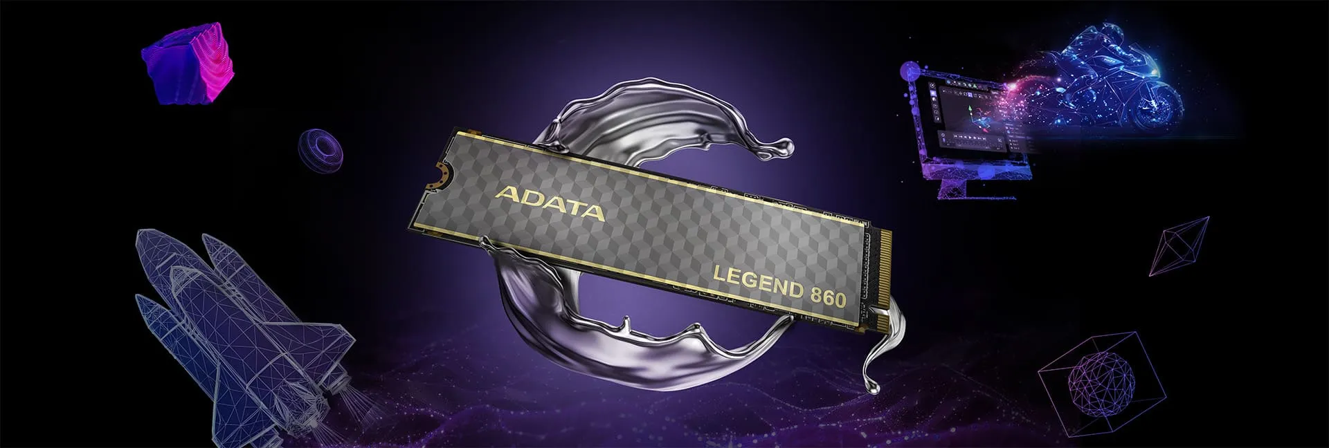ADATA 1TB Legend 860 M.2 2280 PCIe4 NVMe Gen4 SSD overview 1