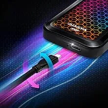 ADATA RGB SE770G 1TB USB3.2 Type-C Fast Transfer Gaming and Personal External SSD overview 3