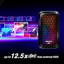 ADATA RGB SE770G 1TB USB3.2 Type-C Fast Transfer Gaming and Personal External SSD overview 4