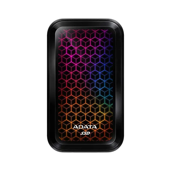 ADATA RGB SE770G 512GB USB3.2 Type-C Fast Transfer Gaming and Personal External SSD