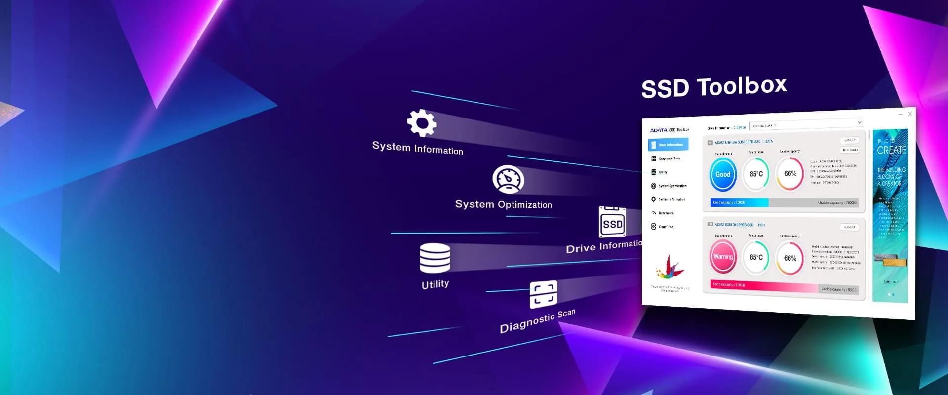 Adata XPG Gammix S60 512GB M.2 NVMe Gen4 Internal SSD overview 6
