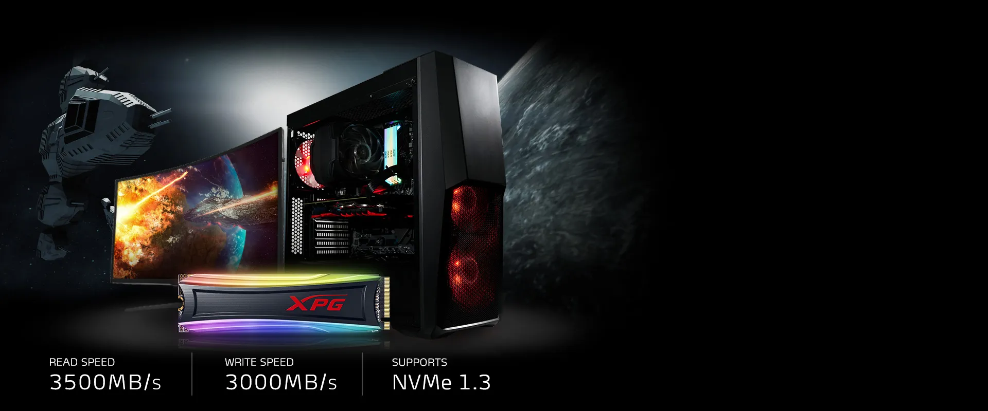 Adata XPG Spectrix S40G 256GB RGB M.2 NVMe overview 3